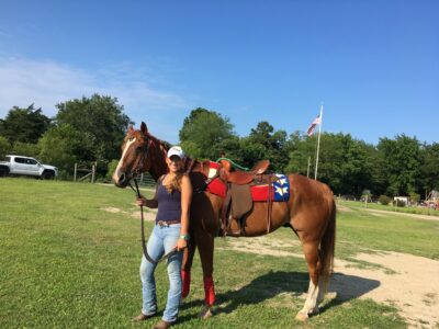 Hannah Tyler with Horse